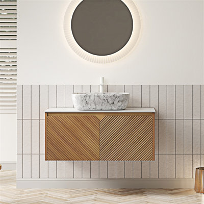 Meuble-lavabo flottant avec lavabo