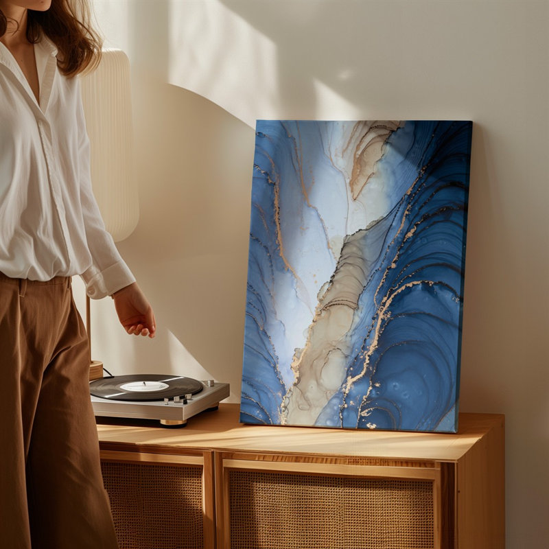 Reproduction d'art sur toile abstraite, H 9 po x l 12 po