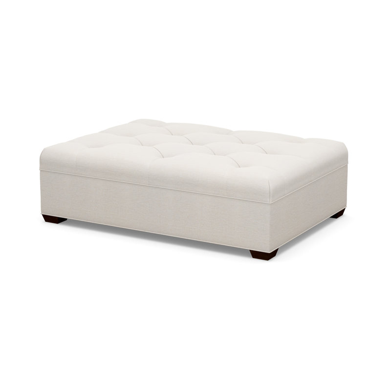 Tufted Ottoman, 8172-81, Walnut