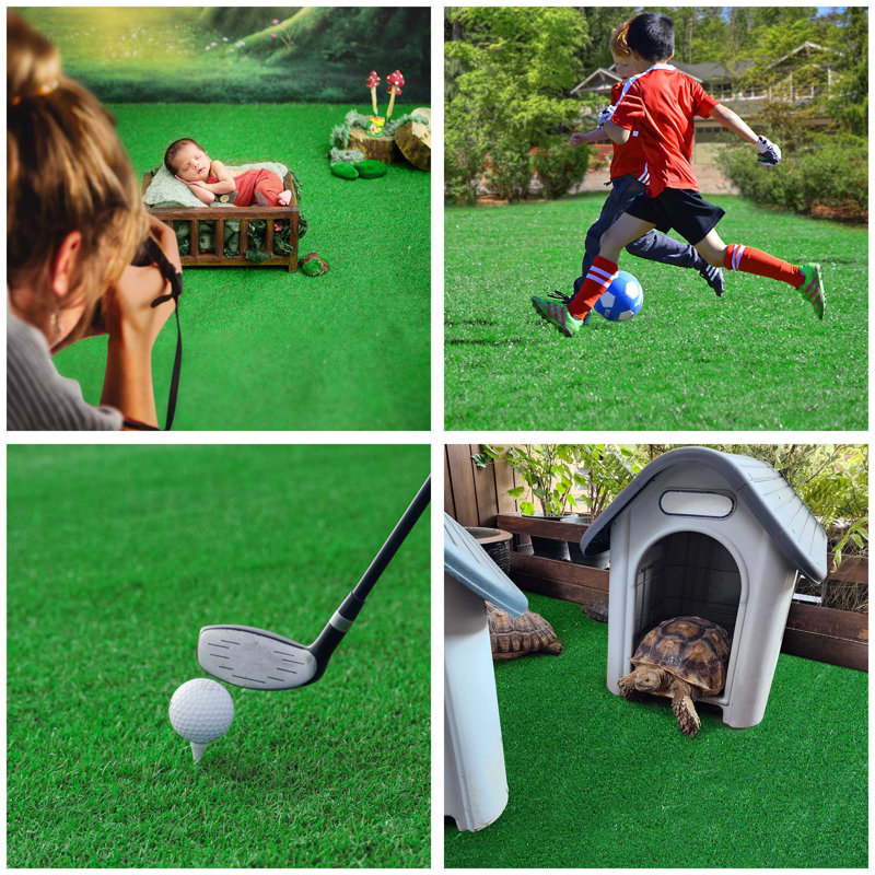Artificial Grass Pet Turf, 787.38" H x 60" W X 1" D, Dark Green