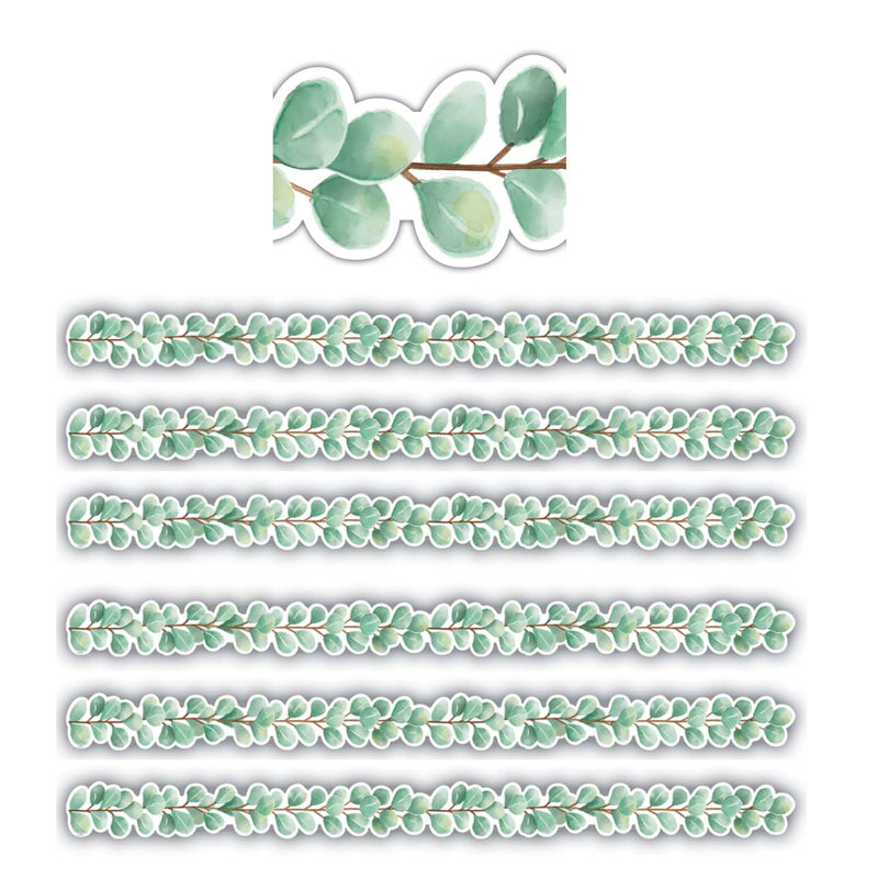 Bordure d'eucalyptus découpée