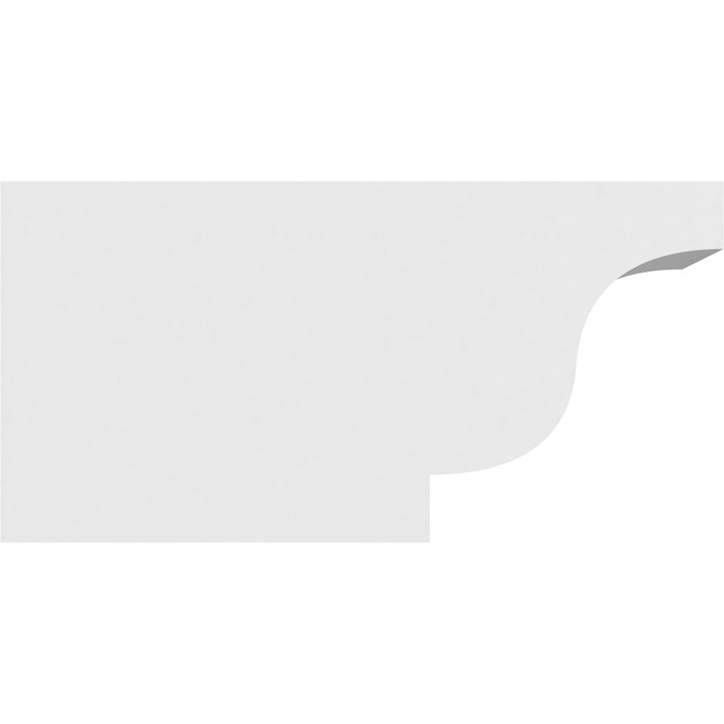 5"W x 6"H x 12"L Standard Newport Architectural Grade PVC Rafter Tail, 6"H x 5"W x 12"D