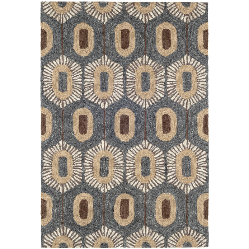 Stowe Hand Micro Hooked Wool Rug, Rectangle 2' x 3'