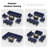 Modern 9-piece Aluminum Patio Conversation Set With Propane Fire Pit Table, 500lb Capacity Heavy-duty Outdoor Sectional Set With Cushions-1445735898-1446056240