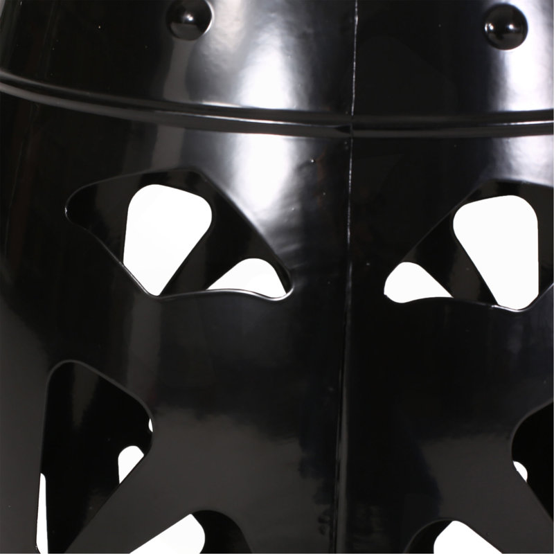 Metal End Table -Large, Black