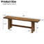 55''W Solid Reclaimed Wood Bench-1037114563