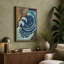 Great Wave at Twilight Japandi - Wrapped Canvas-2021486144-2021486156