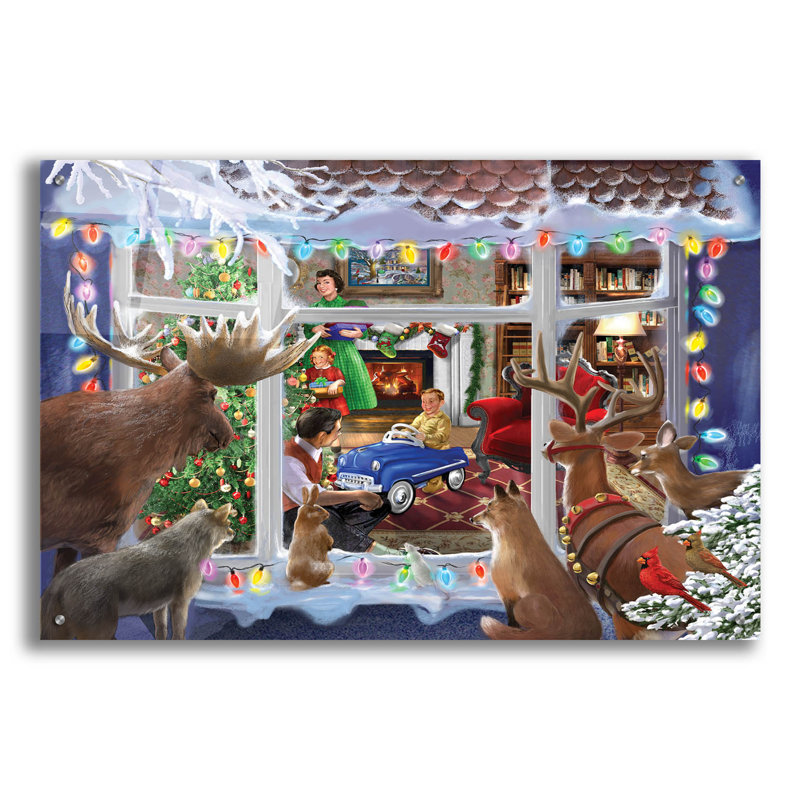«Christmas Creatures» par Bigelow Illustration, H 24 po x l 36 po x P 0,2 po