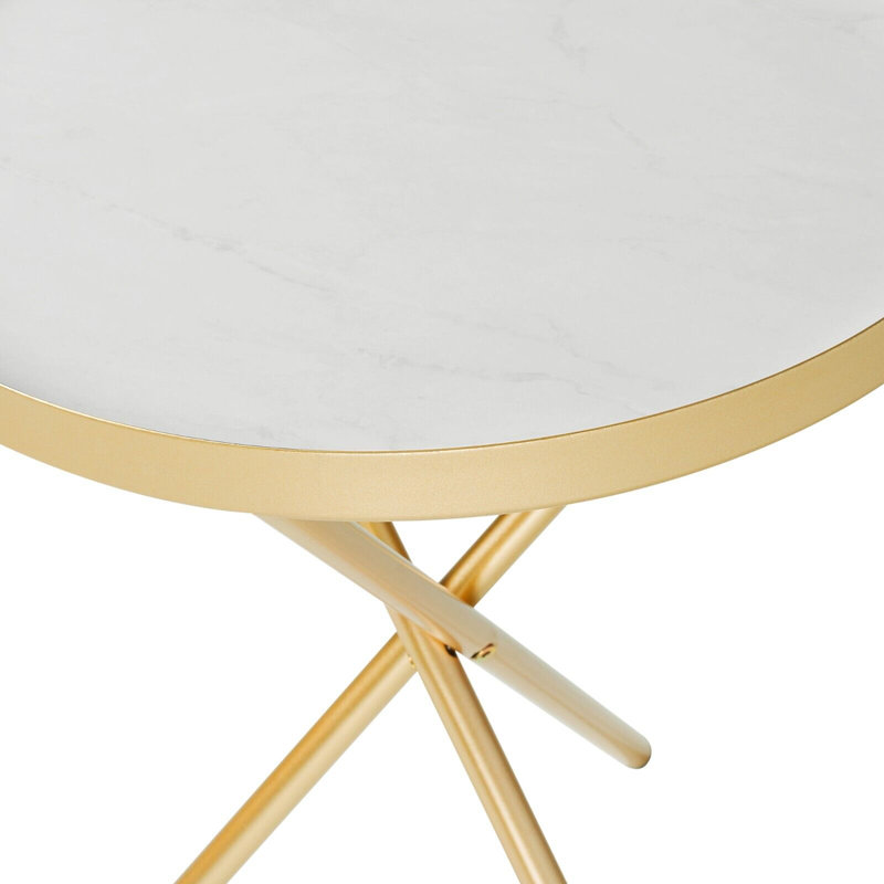 Muflier Tray Top End Table, Gold