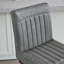 Tabouret de bar rembourré avec structure en métal noir robuste pour îlot de cuisine, salon et pub (ensemble de 2)-2098699022