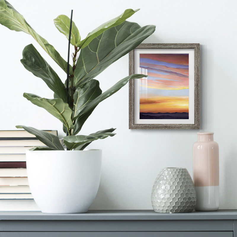 Amelia Island Stones, Papier encadré argent vieilli, Blanc