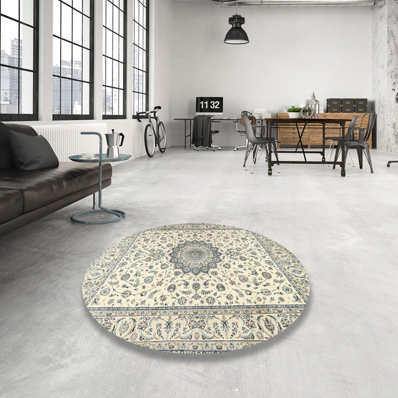 Tapis oriental gris Zayyan, Rond 6 pi