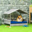 Niche pour chien en rotin avec coussin imperméable PawHut Wicker-787628747-787628741