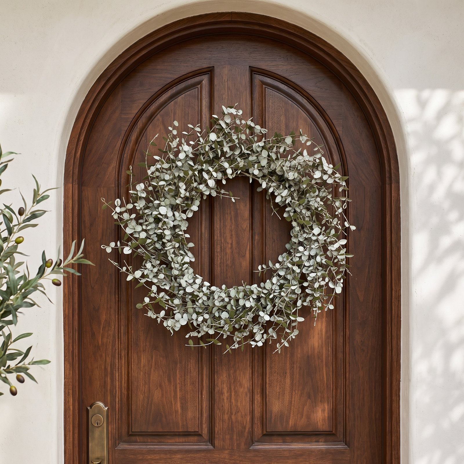 24" Spring Eucalyptus Front Door Wreath