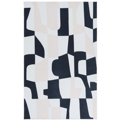Amalea Performance Machine Washable Abstract Rug