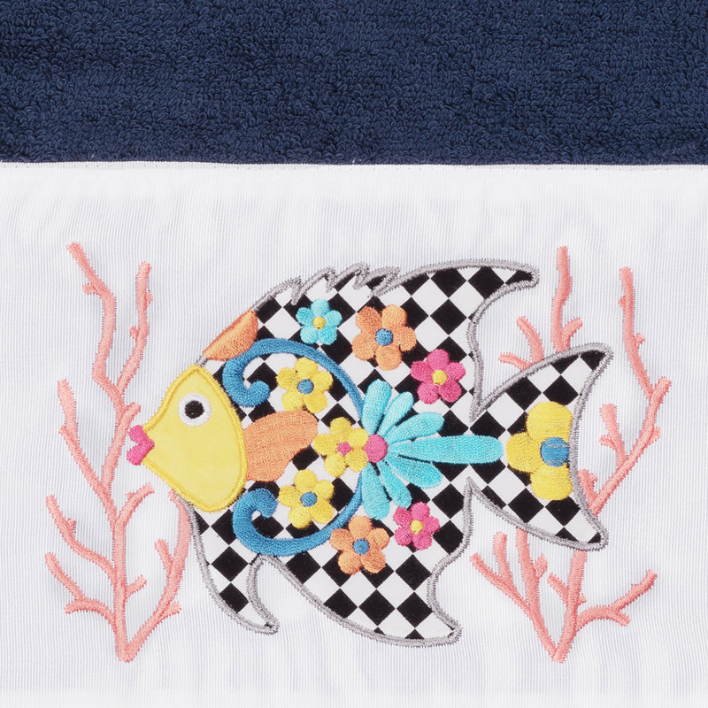 FELIZ Midweight Bath Towel, Midnight Blue