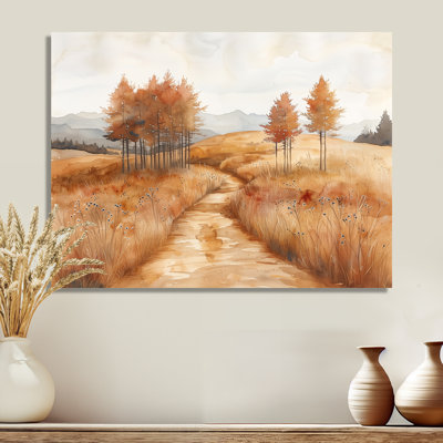 «Brown Meadows Autumn Canada In Canada I», art mural campagne