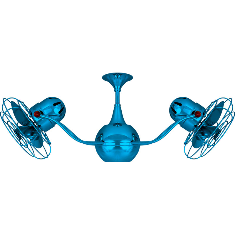 Ventilateur de plafond à 6 pales avec commande murale Vent Bettina, Eau de Marinha