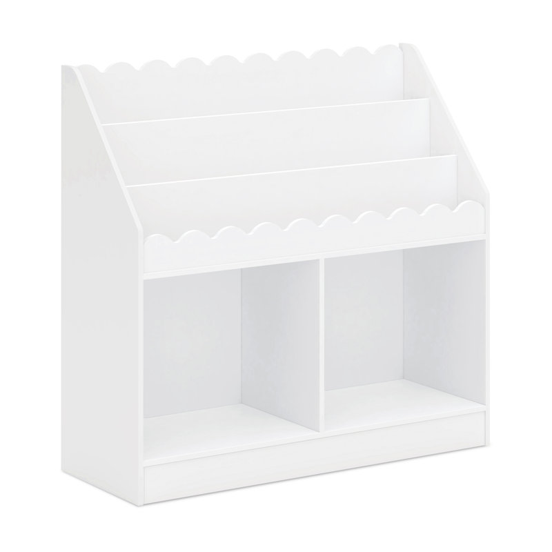 Sammy Scallop Bookcase, White