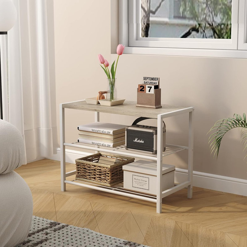 Range-chaussures à 3 niveaux, tablette de rangement pour chaussures, tour à chaussures industrielle, range-chaussures étroit pour vestibule