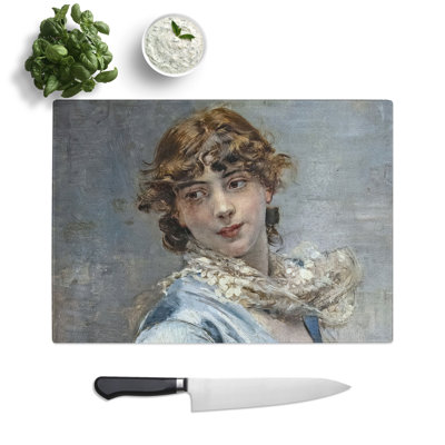 Elegant Lady by Giovanni Boldini Chopping Board