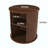 Mid Century Modern Cylinder End Table With Built-In Charging Station & Sliding Door, 2-Tier Storage Round Nightstand With USB Ports, Bedside Table For Living Room, Bedroom, Entryway-1814559040