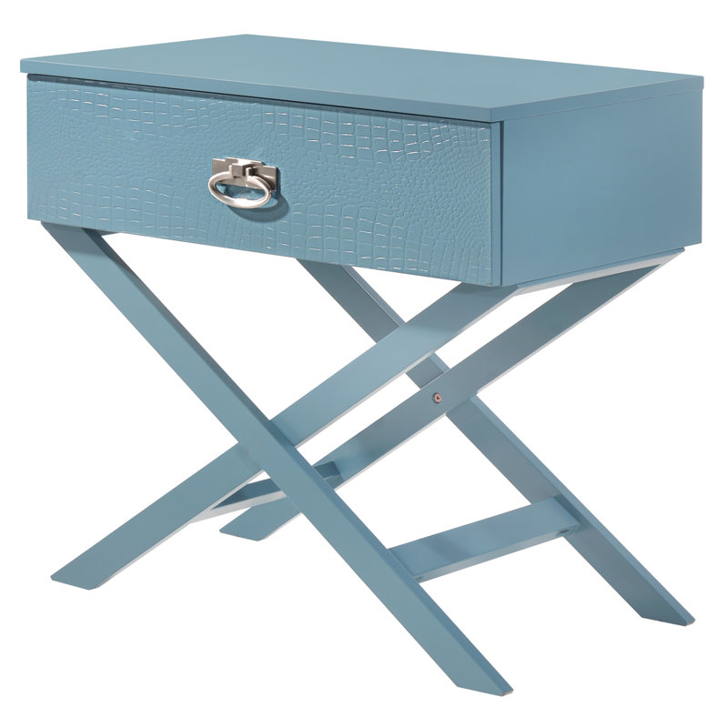 1 - Drawer Nightstand, Blue