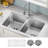 KRAUS Fairlane 18-Gauge Stainless Steel Kitchen Sink-114834425-114834427