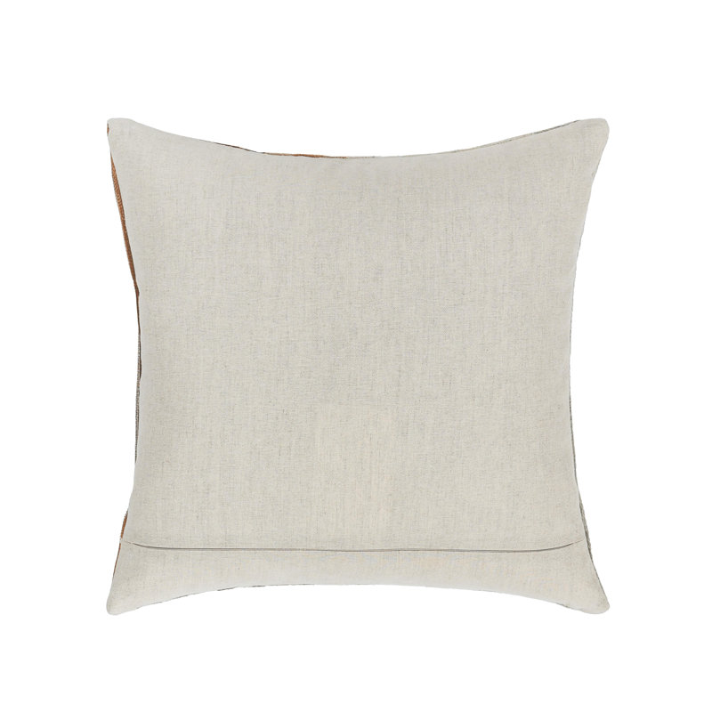 Meru Striped Hair On Hide Throw Pillow