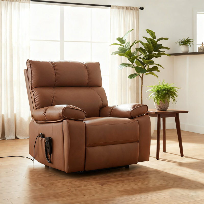 Fauteuil inclinable à deux moteurs avec chauffage et massage, capacité de 350 lb, porte-gobelets cachés et télécommande