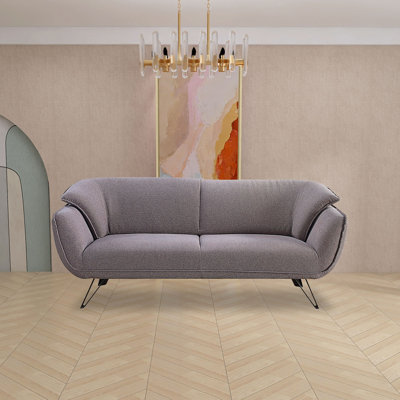Nared 78" Tufted Curved Loveseat