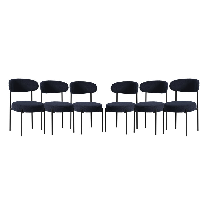 Chaise d'appoint rembourrée Rauragh, 6, Blue