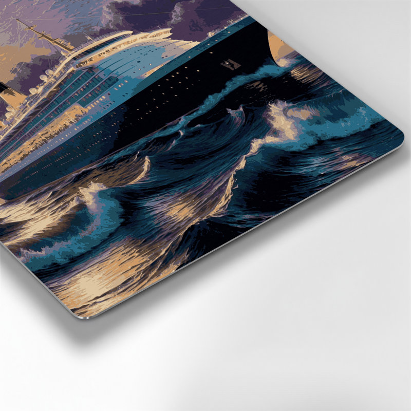 Art nautique gris, H 16 po x l 16 po
