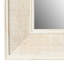 Miroir mural rectangulaire en bois avec détails en rotin