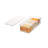 iDesign Recycled Plastic Crisp Large Divided Produce Storage with Handles, Clear Bin