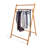 Handmade Modern Hall Stand, Rustic Beech Finish, 63.0 x 31.5 x 17.7 inches | 100% Pine Construction with Flat Varnish | Perfect for Entryway Storage & Organization, Stylish Scandinavian Design