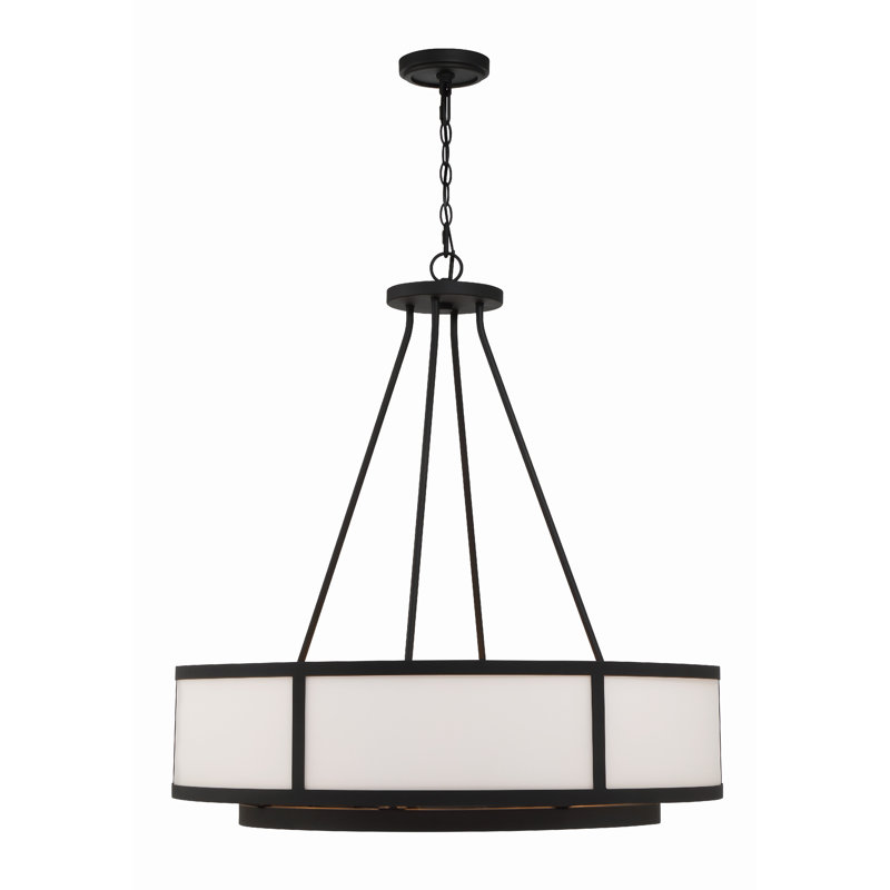 Lavonte 8 Light Black Forged Chandelier