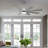 72" Large Modern Ceiling Fan w Wood Blades and LED Lights, Quiet DC Motor 6 Fan Speed w Remote-105851585