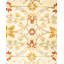 Tapis orange / bourgogne / ivoire noué à la main de conception unique 8 pi 2 po x 10 pi 7 po Hayner