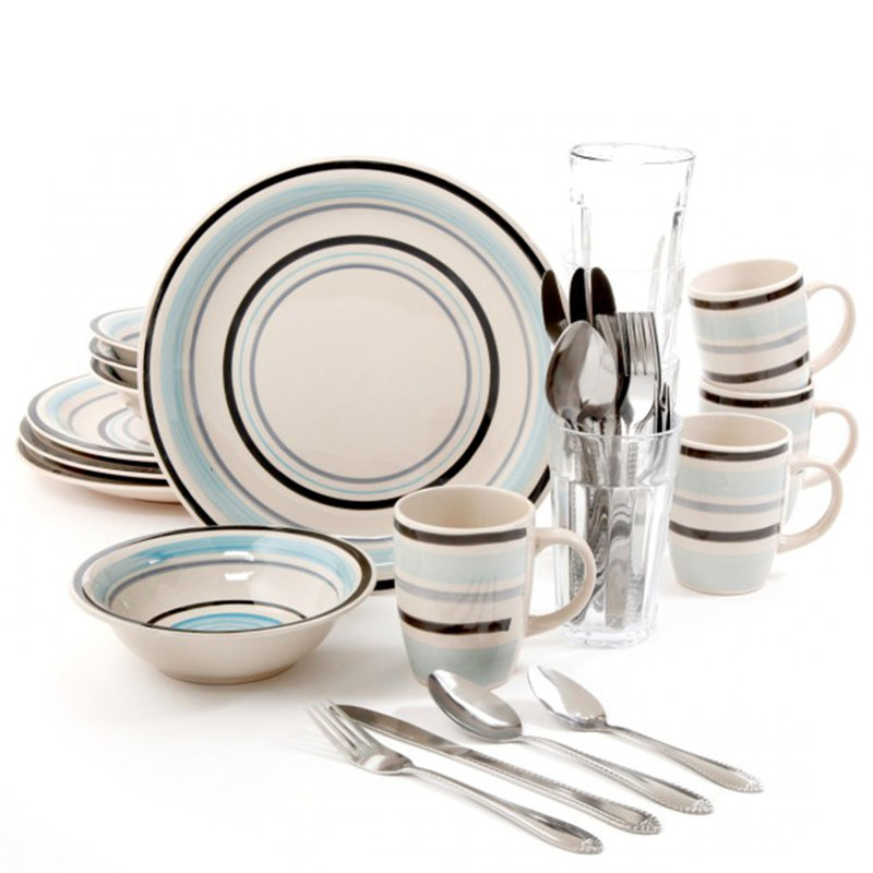 Gibson Deluxe Essentials 32 Piece Dinnerware Set