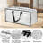 Extra Large Moving Bags With Backpack Straps, Carrying Handles & Zippers, Heavy Duty Clear Storage Packacking Totes For Space Saving, Alternative To Moving Boxes For Clothing Blankets,(Clear/8 PCS)