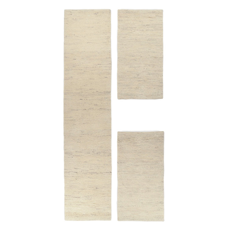 Hand Knotted Wool Beige Indoor Rug