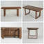 Ensemble de salle à manger d'extérieur 5 pièces en PEHD pour 4 personnes avec table et chaises avec accoudoirs résistant aux intempéries, parfait pour le patio, la terrasse ou la piscine.-1714745013