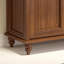 Banc de rangement pour chaussures en bois massif brun noisette