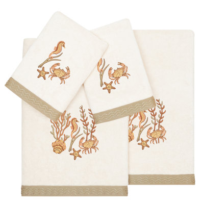 Ensemble de serviettes 4 pièces en coton turc