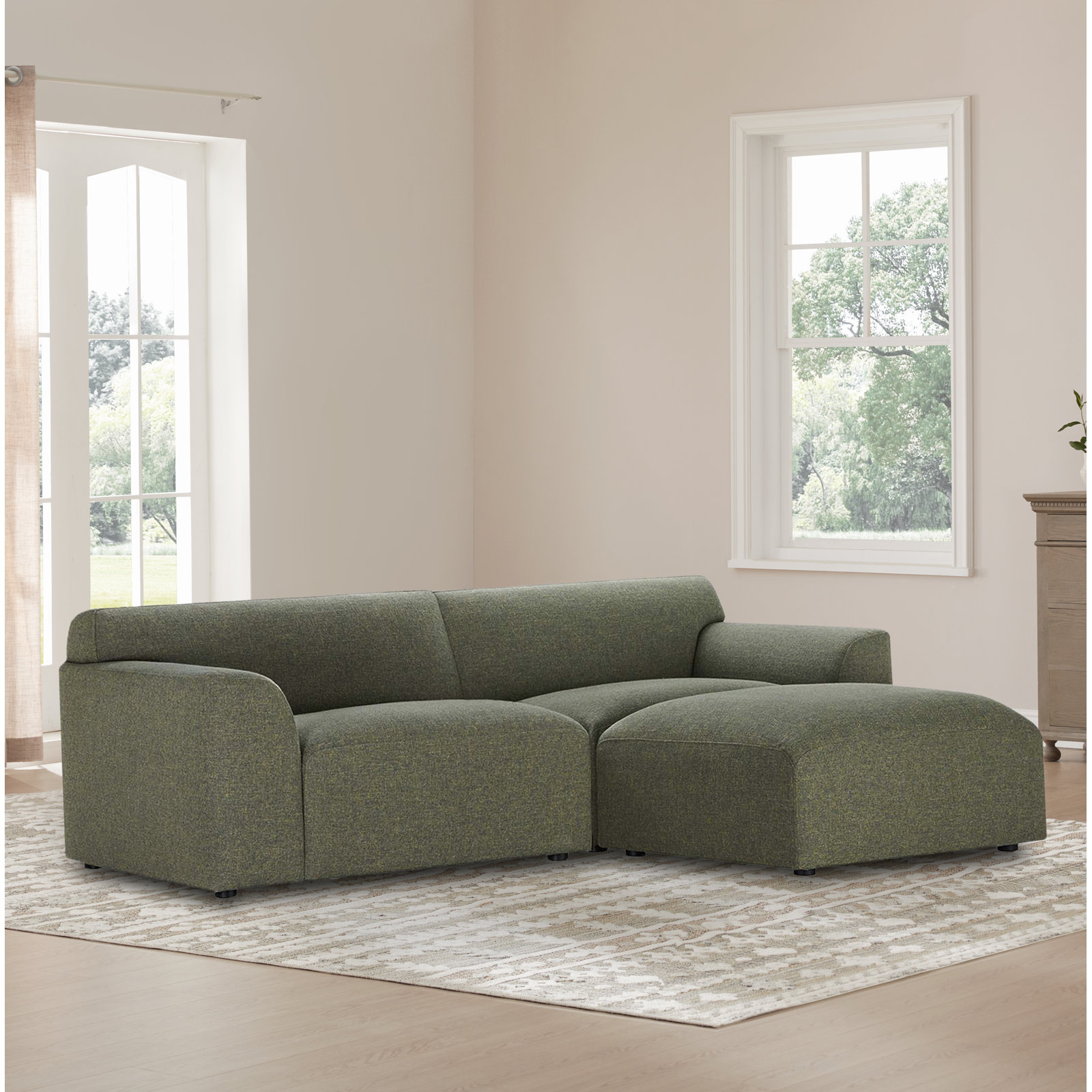 Morell Modular Sectional, Nathan Hemp Tweed