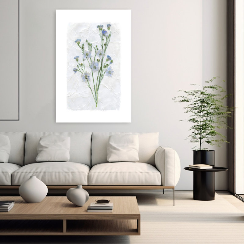 Art mural rétro Decoupage Floral II, H 60 po x l 40 po