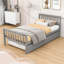 Lit plateforme simple en bois avec lit gigogne simple-1731201280
