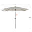 Parasol de marché rectangulaire à manivelle 6,5 x 10 pi