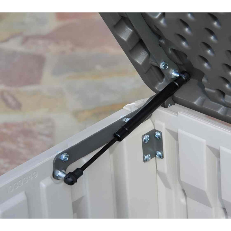 Très grande boîte de rangement pour terrasse 130 gallons, contenant de sable / brun désert
